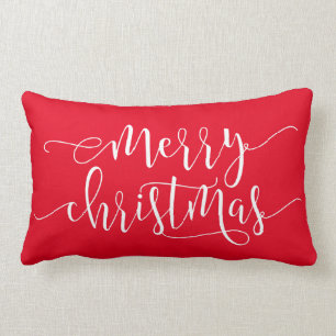 Coussin Rectangle Joyeux Noël, Joy Red