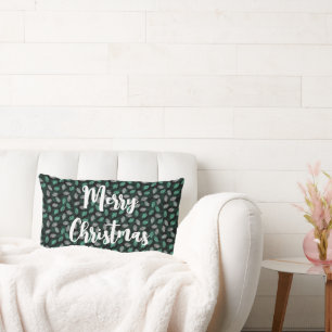 Coussin Rectangle Joyeux Noël Joyeux Nouvel An Réversible