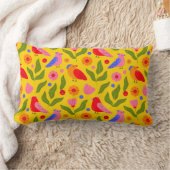 Coussin Rectangle Joyeux oiseaux se rassemblent joyeux (Couverture)