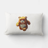 Coussin Rectangle Joyeux Ours Bébé Couvert De Slime (Recto)