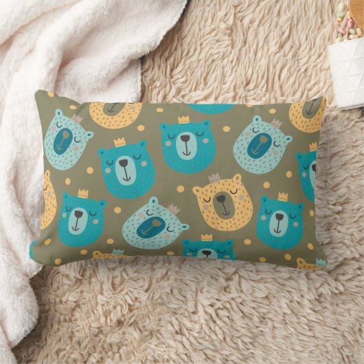 Coussin Rectangle Joyeux Ours Kings (Couverture)