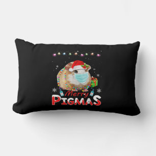 Coussin Rectangle Joyeux Pigmas Masque Visage Drôle Guinée Cochon No