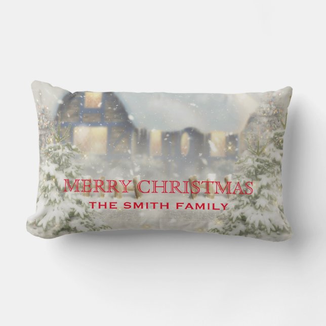 Coussin Rectangle Joyeux sapin de Noël Gold Parties scintillant étoi (Recto)