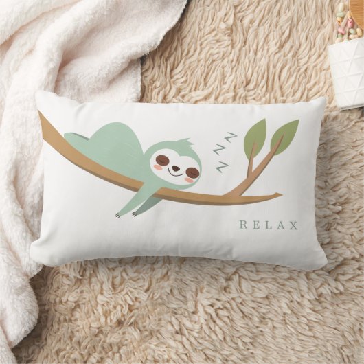 Coussin Rectangle Joyeux Sloth Relax (Couverture)