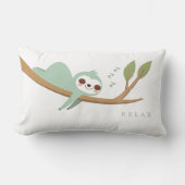 Coussin Rectangle Joyeux Sloth Relax (Recto)