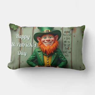 Coussin Rectangle Joyeux St. Patrick's Day Leprechaun