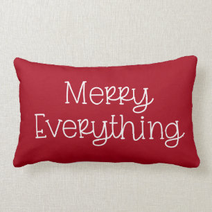 Coussin Rectangle Joyeux tout Typographie tendance Noël
