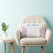 Coussin Rectangle Juillet Fleur de naissance Larkspur (Chaise)