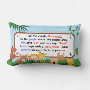 Coussin Rectangle Jungle Classroom Giggles - Enfants
