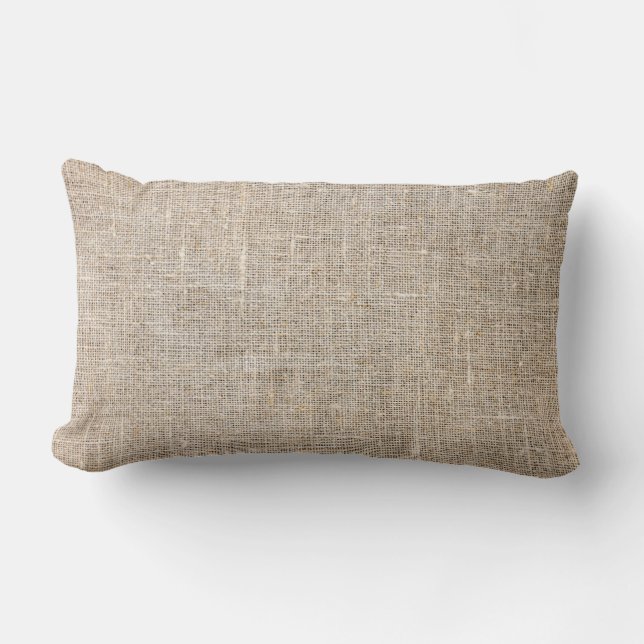 Coussin Rectangle Jute Textile (Recto)