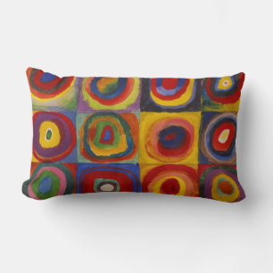 Coussin Rectangle Kandinsky Color Study of Carrés & Cercles