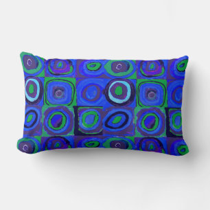 Coussin Rectangle Kandinsky Farbstudie Carrés Bleus Cercle Carré