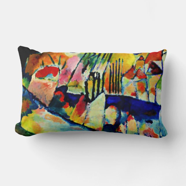 Coussin Rectangle Kandinsky - Paysage avec pluie (Recto)