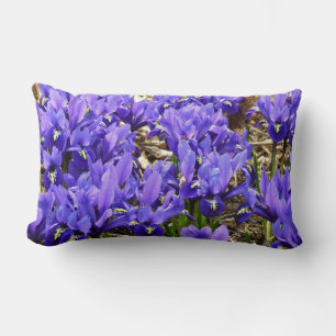 Coussin Rectangle Katherine Hodgkin Irises Printemps Violet Floral