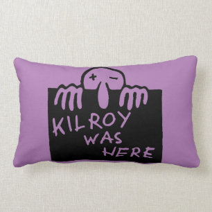 Coussin Rectangle Kilroy était ici