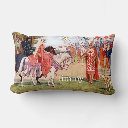 Coussin Rectangle King Arthur Knight On Horse Boy's Room (Recto)