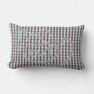Coussin Rectangle Kitty Chat et Motif plat