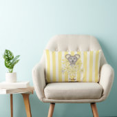 Coussin Rectangle Koala Bébé Rayure Jaune Chambre Enfant (Chaise)