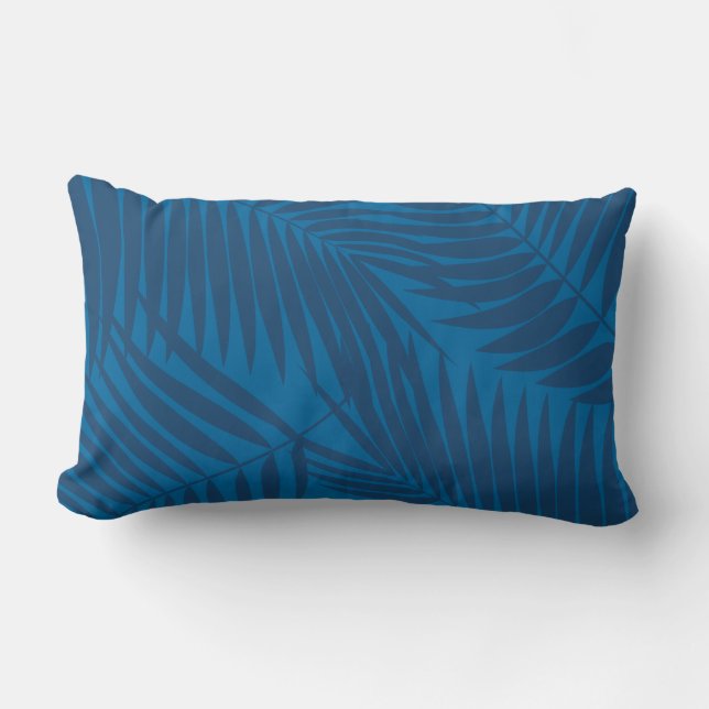 Coussin Rectangle Kona Palms Hawaiian Leaf réversible (Recto)