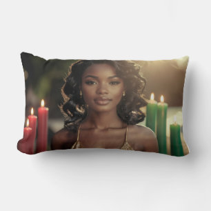 COUSSIN RECTANGLE KWANZAA - JOYEUX KWANZAA -
