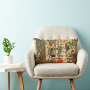 Coussin Rectangle La Belle au Bois Dormant de l'ère victorienne par 