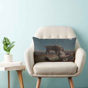 Coussin Rectangle La Bohémienne endormie d'Henri Rousseau, Art Vinta
