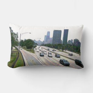 Coussin Rectangle La circulation de Chicago dans le grès
