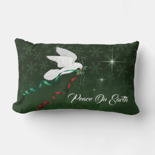 Coussin Rectangle La Colombe Blanche Propage La Paix Sur Terre