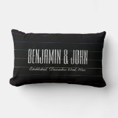 Coussin Rectangle La coutume de filets d'arc-en-ciel de LGBT appelle (Recto)