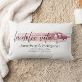 Coussin Rectangle La Dolce Vita - La vie douce avec du vin (Couverture)