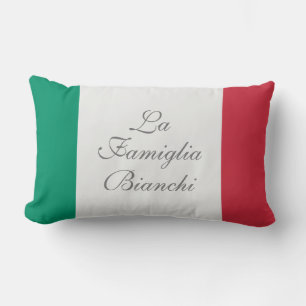 Coussin Rectangle La Famiglia Italienne Drapeau Votre Personnalisé N