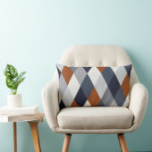 Coussin Rectangle La géométrie VIIA de rouille de marine (Chaise)