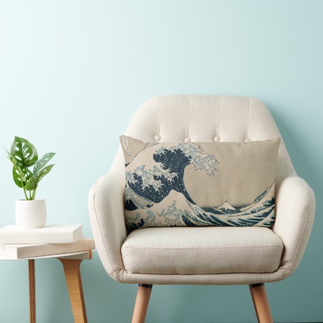 Coussin Rectangle La Grande Vague au large de Kanagawa (Chaise)