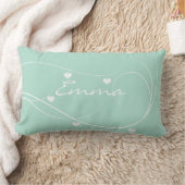 Coussin Rectangle La guirlande abstraite mignonne de coeurs ajoutent (Couverture)