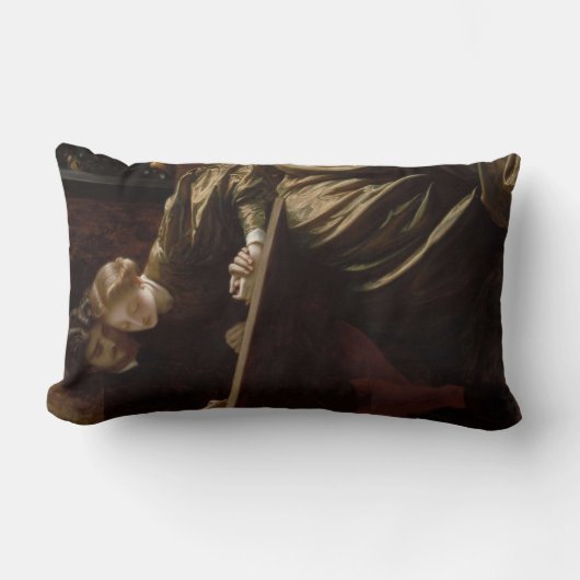 Coussin Rectangle La Lune de miel du peintre (de Frederic Leighton) (Recto)
