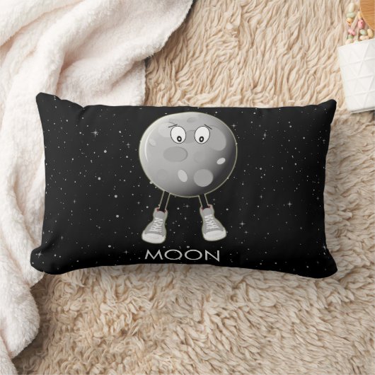 Coussin Rectangle La Lune et les étoiles dans l'espace (Couverture)