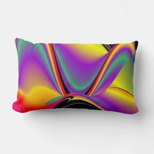 Coussin Rectangle La magie des couleurs Abstrait Rainbowart 3D