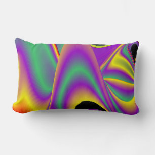 Coussin Rectangle La magie des couleurs Abstrait Rainbowart 3D
