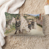 Coussin Rectangle La Marche Nuptiale par Robinson, Jeunes Mariés Vin (Couverture)