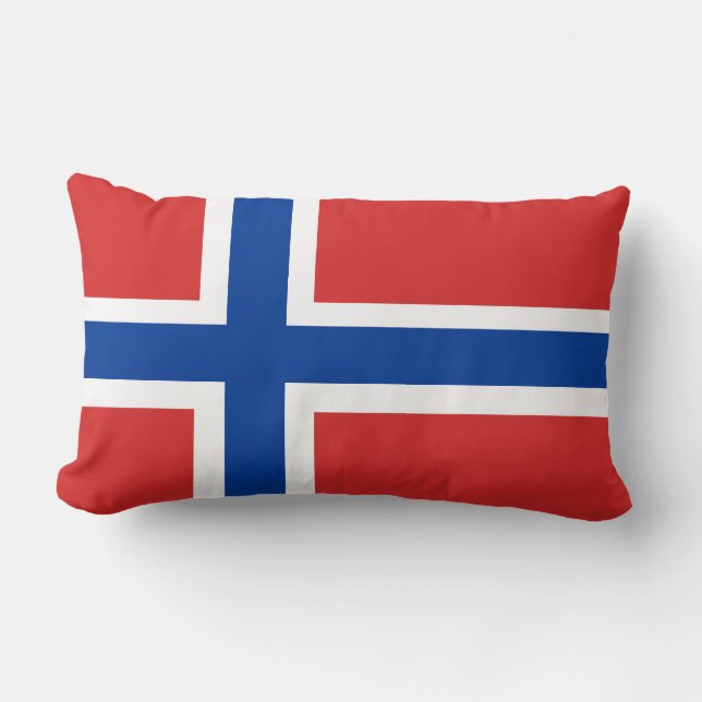 Coussin Rectangle La Norvège/l'accent norvégien drapeau de Norge (Recto)