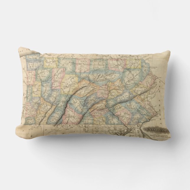 Coussin Rectangle La Pennsylvanie 8 (Recto)