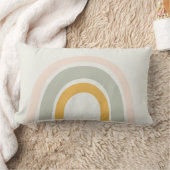Coussin Rectangle La pépinière pastel arc-en-ciel, rose, jaune, vert (Couverture)