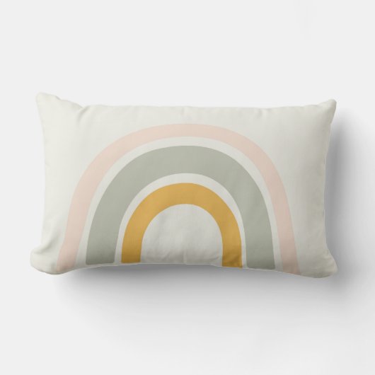 Coussin Rectangle La pépinière pastel arc-en-ciel, rose, jaune, vert (Recto)