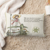 Coussin Rectangle La petite Bo-Peep : Classique de Kate Greenaway Nu (Couverture)