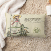 Coussin Rectangle La petite Bo-Peep : Classique Kate Greenaway Nurse (Couverture)
