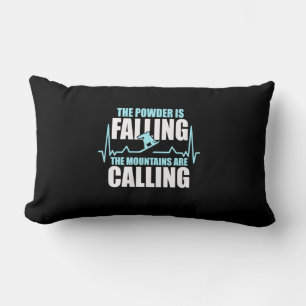 Coussin Rectangle La Poudre Tombe Le Snowboard