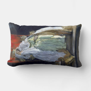 Coussin Rectangle La Reine de Danemark (par Edwin Austin Abbey)