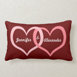 Coussin Rectangle La Saint-Valentin couple l'art nommé d'amour de