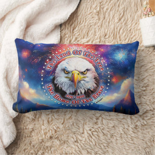 Coussin Rectangle La Terre Des Hommes Libres Feu D'artifice Aigle Br