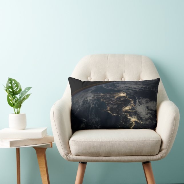 Coussin Rectangle La Ville Éclairait Le Japon La Nuit. (Chaise)